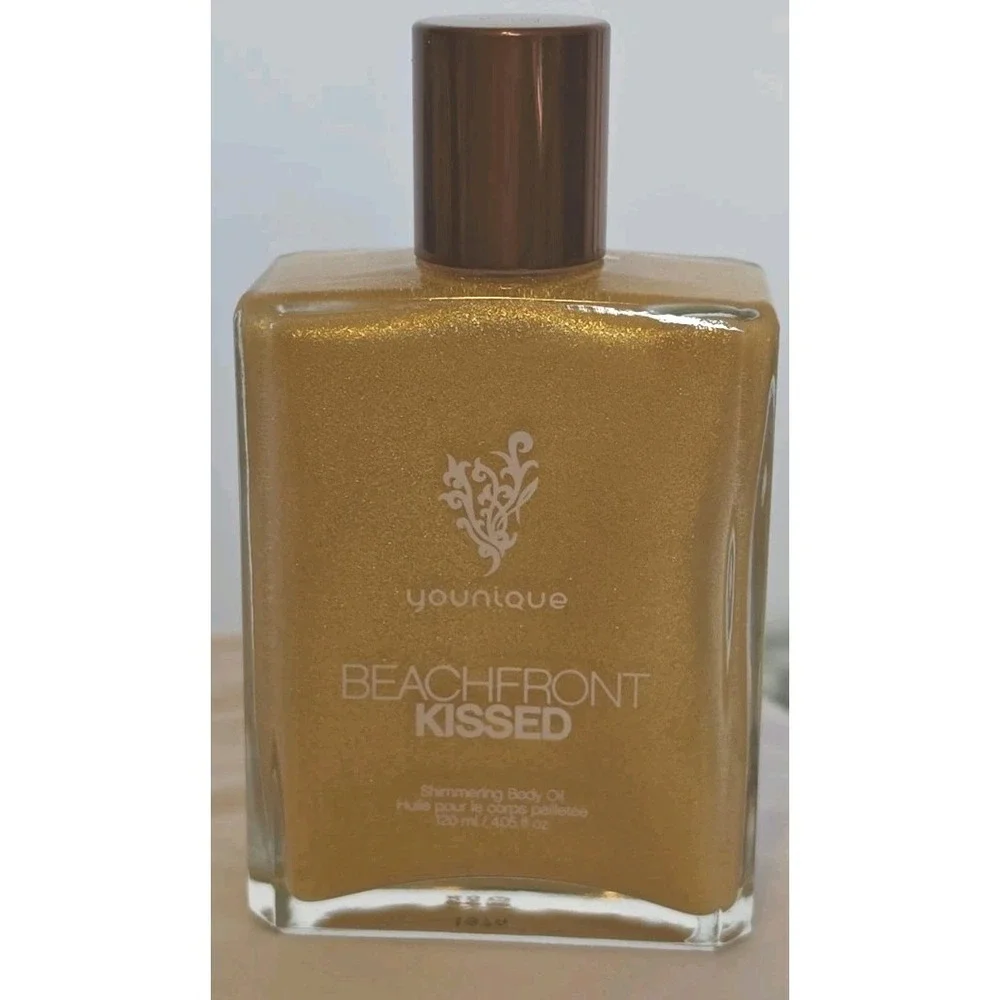 Younique Beachfront Kissed Shimmering Body Oil New In Box Full Size Gold Shimmer